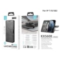Miniatyrbillede 2 af 4: Äkta Läderfodral till iPhone 7/8/SE2 - 3-Kortfack och Sedelfack Black