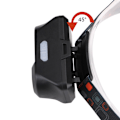 Miniatyrbilde 3 av 5: Lätt och smidig pannlampa (COB/XPE LED) USB-laddning Svart