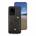 Pikkukuva 3 / 11: Samsung Galaxy S20 Ultra - Praktiskt Skal med Korthållare Mörkblå