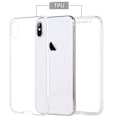 Miniatyrbillede 3 af 9: Dobbeltsidet silikonecover med touchfunktion til iPhone X/XS Blå