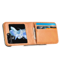 Pikkukuva 1 / 11: Galaxy Z Flip 5 5G - Plånboksfodral med kortfack Light brown
