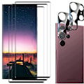 Pikkukuva 5 / 11: Galaxy S24 Ultra 1 Set 3D Skärmskydd + 3D Kameralinsskydd Transparent