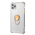 Pikkukuva 2 / 11: iPhone 11 Pro - Stötdämpande Skal med Ringhållare Silver