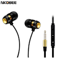 Pikkukuva 6 / 11: NKOBEE JTX-VOXMAN In-ear hörlurar med Mic In-lineControl Guld