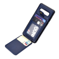 Miniatyrbillede 9 af 11: Glat stilfuldt cover med kortrum - Samsung Galaxy S10 Plus Grå