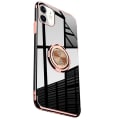 Miniatyrbild 4 av 11: Smidigt Stilsäkert Skal med Ringhållare (Floveme) - iPhone 12 Silver