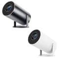 HY300Pro  LED-projektor med Android, WiFi, Bluetooth & 4K-stöd Vit