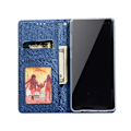 Pikkukuva 10 / 11: Samsung Galaxy S10 Plus - Plånboksfodral DOVE Mörkblå