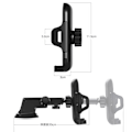 Miniatyrbilde 3 av 4: Multifunktionell Mobilh�llare/Bilh�llare Svart Svart
