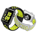 Pikkukuva 6 / 11: Apple Watch 40mm -  ROYBEN Exklusiva Silikonarmband Hög Kvalité Svart L