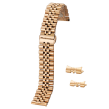 Miniatyrbild 4 av 8: Elegant Rostfritt Stål Klockarmbands Länk Silver/Guld 20mm