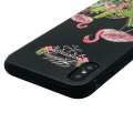 Pikkukuva 5 / 8: Skyddande Skal av Silikon till iPhone X/XS (BLACK FLAMINGO)