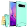 Samsung Galaxy S10 Plus - Skal med Kortfack Grön
