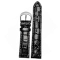 Miniatyrbilde 1 av 4: Exklusiva Klockarmband RIKTIGT LÄDER Svart 18mm
