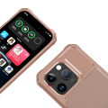 Miniatyrbild 6 av 11: Elegant plånboksfodral i lyxigt PU-läder för iPhone 15 Pro Max Röd