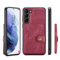 Samsung Galaxy S23 - Stilrent Skal med Kortfack Röd