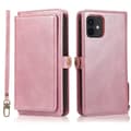 Smidig og stilren 2-i-1 lommebokdeksel - iPhone 12 Mini Roséguld