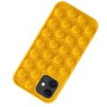 Stötdämpande Fidget Pop It Silikonskal - iPhone 11 Gul