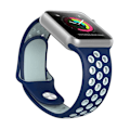 Pikkukuva 7 / 11: Apple Watch 38mm - NORTH EDGE Smarta Silikonarmband Hög Kvalité Röd/Svart L
