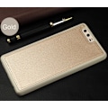 Miniatyrbillede 7 af 8: Huawei P10 PLUS - Stilrent silikonskal med läder (NAKOBEE) Guld