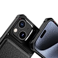 Miniatyrbillede 7 af 11: iPhone 15 UP Down Leather Flip Case - Praktiskt och Skyddande
