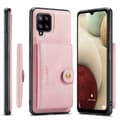 Smidigt Skal med Kortfack - Samsung Galaxy A12 Roséguld