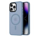 Perfekt Passform & Magnetiskt Grepp - iPhone 16 Pro Skal med Translucent Baksida Ljusblå