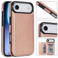 NKOBEE Plånboksskal kompatibelt med iPhone 17 Air Roséguld