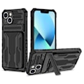 Miniatyrbilde 2 av 11: iPhone 14 Hybrid Fodral - Kortfack och Ställ för Handsfree-användning Grön