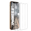 Pikkukuva 4 / 9: 3-PACK Skärmskydd för iPhone X/XS (MyGuard) Screen-Fit