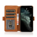Miniatyrbilde 9 av 11: Plånboksfodral (FLOVEME) - iPhone 12 Brun