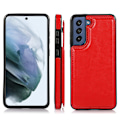 Miniatyrbillede 1 af 11: A14 5G - Elegant läderfodral med Magnetlåsning Red