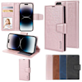 Miniatyrbilde 2 av 11: iPhone 16 - Elegant Hanman Miro 2-in-1 Plånboksfodral Brun