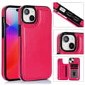 Iphone 15 - Läder Fodral med 3-kortfack Rosa