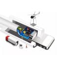 Miniatyrbilde 4 av 4: Effektfull 3 in 1 Micro USB Type-C Lightning Laddningskabel Vit