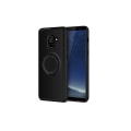 Miniatyrbilde 4 av 11: Samsung Galaxy A8 2018 - Skal med hållare i Karbondesign Rosaröd