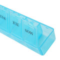 Miniatyrbild 5 av 6: Praktisk Dosettask för Mediciner/Tabletter (Medicinask) Blå