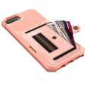 Pikkukuva 6 / 11: iPhone 7 Plus - Professionellt Skal med Korthållare Roséguld