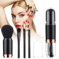Miniatyrbilde 4 av 11: Premium Makeup Borstset Läppblandning / Ögonskuggor Vit/Silver