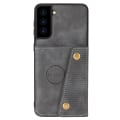 Miniatyrbillede 8 af 11: Smidigt Skal med Kortfack - Samsung Galaxy S22 Plus Grå