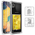 Miniatyrbilde 2 av 11: Skal med Korthållare - Samsung Galaxy A10 Transparent/Genomskinlig