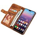 Pikkukuva 5 / 7: Retro-Fodral med Plånbok av PU-Läder till Huawei P20 Blå