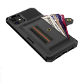 Miniatyrbild 10 av 11: Genomtänkt Skyddsskal med Kortfack - iPhone 12 Röd Röd