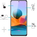 2-PACK Redmi Note 10 Pro Skärmskydd Skyddsfilm Displayskydd Transparent