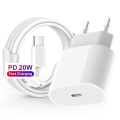 Miniatyrbild 6 av 9: Snabbladdare iPhone Type-C Lightning 20W Vit