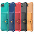 Miniatyrbillede 2 af 11: Smidigt Skyddsskal med Kortfack - iPhone 7 Brun