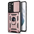 Miniatyrbillede 1 af 11: Samsung Galaxy S22 Plus - Stiligt Armor Skal med Ringhållare Roséguld