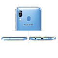 Pikkukuva 1 / 9: Stötdämpande Silikonskal - Samsung Galaxy A40 Transparent/Genomskinlig