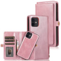 Pikkukuva 1 / 11: iPhone 12 Mini - Käytännöllinen kestävä 2-in-1 lompakkokotelo Roséguld
