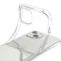 Pikkukuva 6 / 11: iPhone 15 PLUS - St�td�mpande Skyddande Silikonskal Genomskinlig Transparent